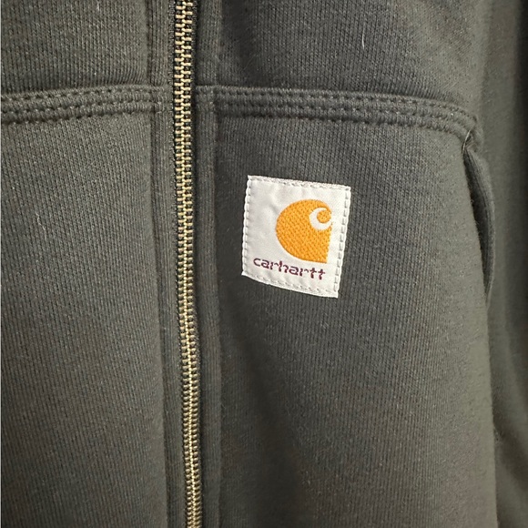 Carhartt Rain Defender Relaxed Fit Zip Up Jacket Sweatshirt Hoodie Sz XL - Picture 8 of 9